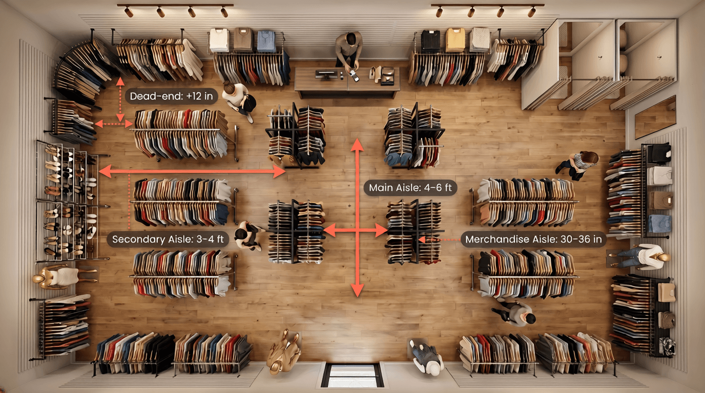 Store Aisle Planning: Traffic Flow for Small Retailers