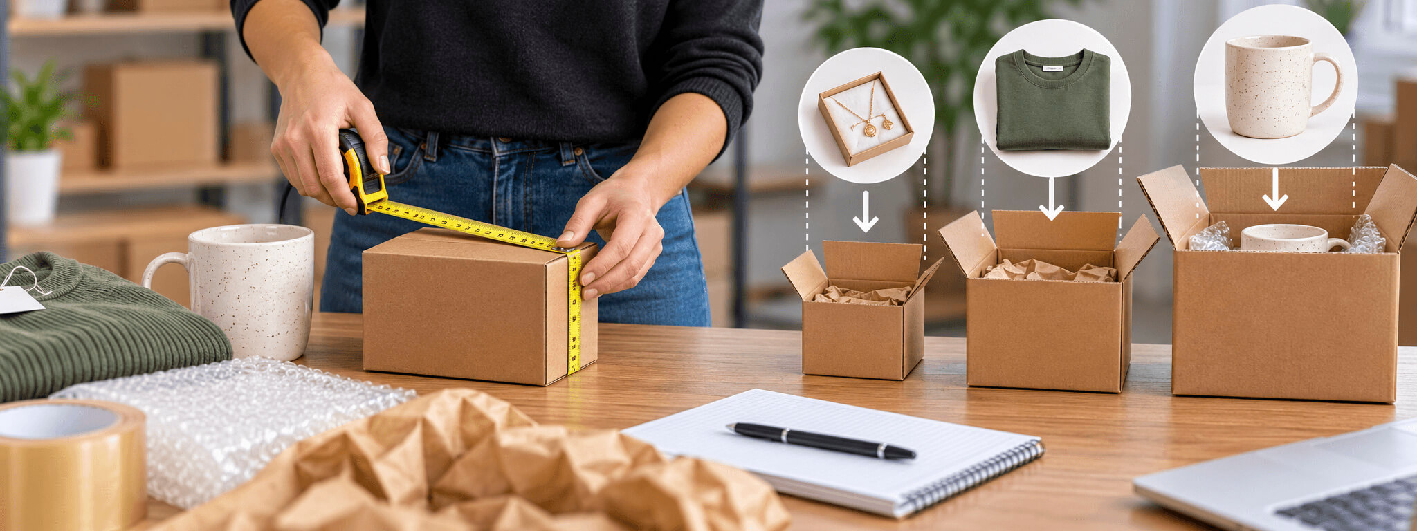 How to Size Shipping Boxes for the Products You Ship
