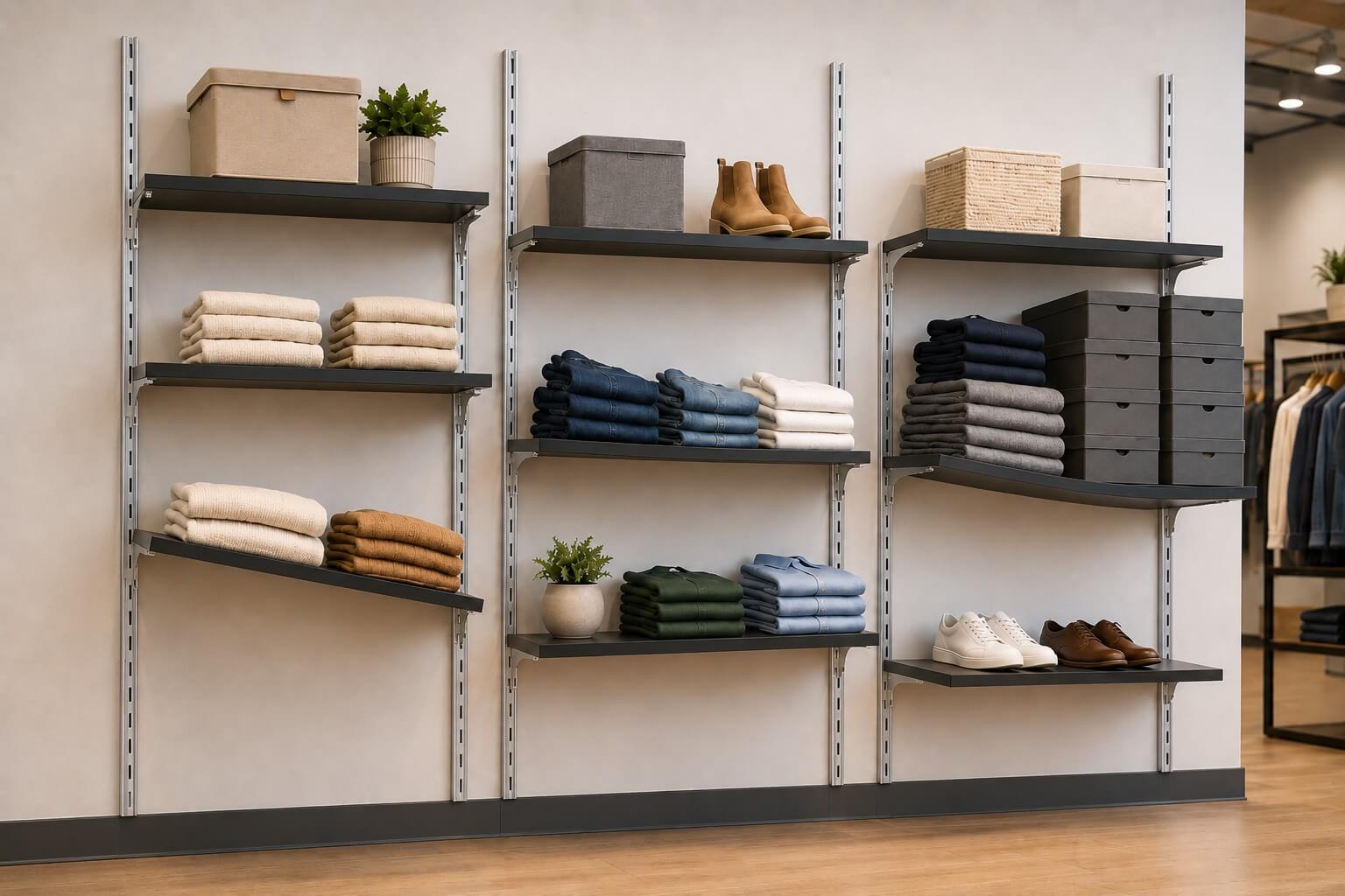 Seven Mistakes Stores Make Installing Slotted Wall Shelves